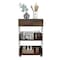 Tuhome Verona Kitchen Cart, Three Shelves, Four Casters, White/Dark Walnut MBC6768 - alternate 6